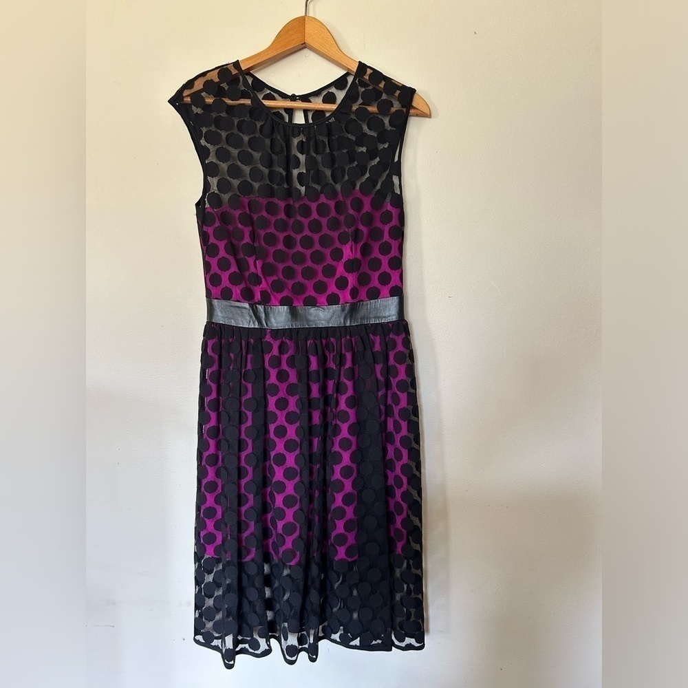 MILLY NWT vintage 80’s Y2K Babydoll lace short sleeve Midi Dress corset 6 HOCO - Picture 2 of 11